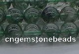 CGQ502 15.5 inches 8mm round imitation green phantom quartz beads