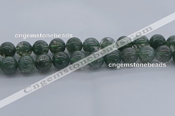 CGQ507 15.5 inches 18mm round imitation green phantom quartz beads