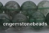 CGQ517 15.5 inches 18mm round matte imitation green phantom quartz beads