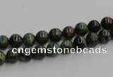 CGR01 16 inches 6mm round green rain forest stone beads wholesale