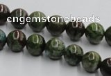 CGR03 16 inches 10mm round green rain forest stone beads wholesale