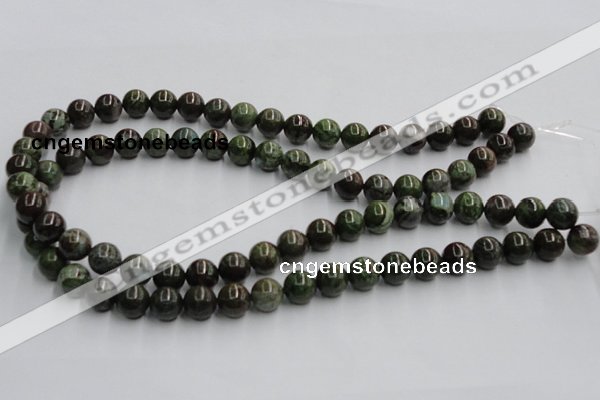 CGR03 16 inches 10mm round green rain forest stone beads wholesale