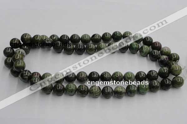 CGR04 16 inches 12mm round green rain forest stone beads wholesale
