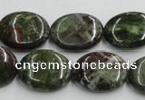 CGR11 16 inches 15*20mm oval green rain forest stone beads wholesale