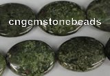 CGR28 15.5 inches 18*25mm oval green rain forest stone beads