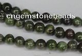 CGR42 15.5 inches 4mm round green rain forest stone beads wholesale