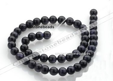 CGS01 15 inches 8mm round blue goldstone beads Wholesale