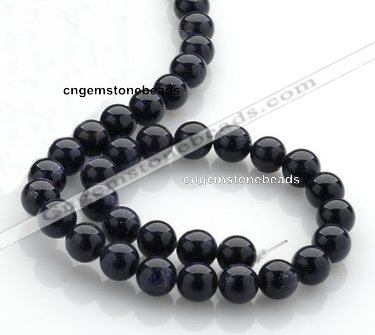 CGS02 15 inches 10mm round blue goldstone beads Wholesale