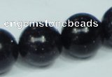 CGS104 15.5 inches 20mm round blue goldstone beads wholesale