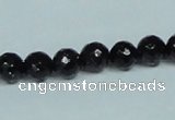 CGS106 15.5 inches 8mm faceted round blue goldstone beads wholesale