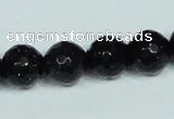 CGS108 15.5 inches 12mm faceted round blue goldstone beads wholesale