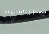 CGS117 15.5 inches 6*6mm cube blue goldstone beads wholesale