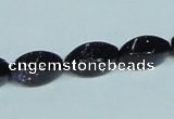 CGS119 15.5 inches 8*16mm twisted rice blue goldstone beads wholesale