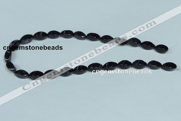 CGS119 15.5 inches 8*16mm twisted rice blue goldstone beads wholesale