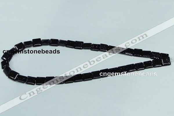 CGS126 15.5 inches 10*10mm square blue goldstone beads wholesale