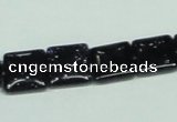 CGS127 15.5 inches 12*12mm square blue goldstone beads wholesale