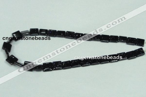 CGS127 15.5 inches 12*12mm square blue goldstone beads wholesale