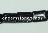 CGS130 15.5 inches 12*16mm rectangle blue goldstone beads wholesale