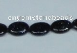 CGS134 15.5 inches 10*14mm oval blue goldstone beads wholesale