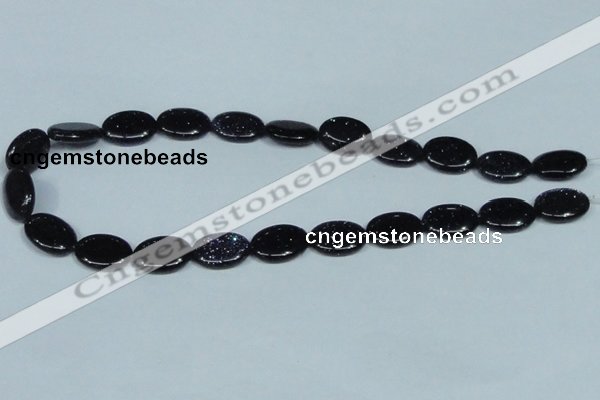 CGS135 15.5 inches 13*18mm oval blue goldstone beads wholesale