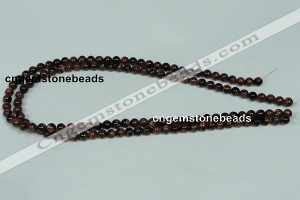 CGS201 15.5 inches 6mm round blue & brown goldstone beads wholesale