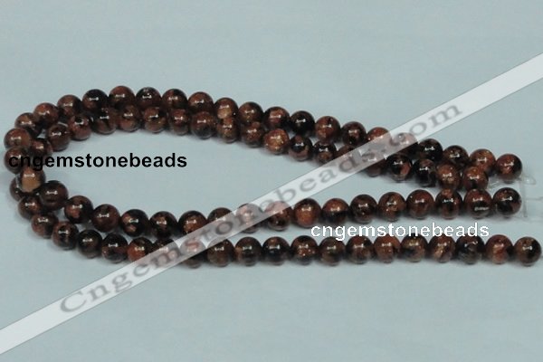 CGS203 15.5 inches 10mm round blue & brown goldstone beads wholesale