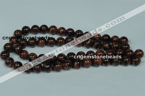 CGS205 15.5 inches 14mm round blue & brown goldstone beads wholesale