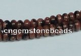 CGS206 15.5 inches 4*6mm rondelle blue & brown goldstone beads wholesale