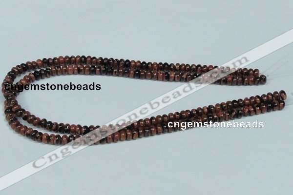 CGS206 15.5 inches 4*6mm rondelle blue & brown goldstone beads wholesale