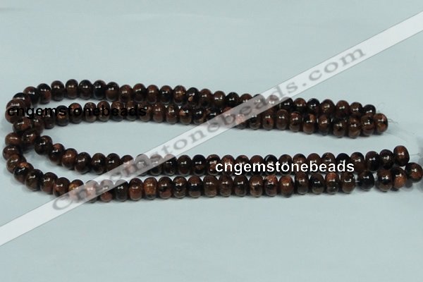 CGS207 15.5 inches 7*10mm rondelle blue & brown goldstone beads wholesale