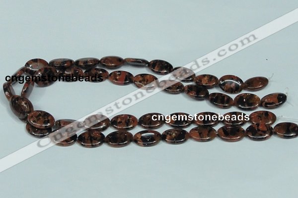 CGS211 15.5 inches 13*18mm oval blue & brown goldstone beads wholesale