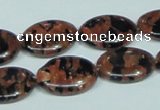 CGS212 15.5 inches 15*20mm oval blue & brown goldstone beads wholesale