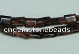 CGS216 15.5 inches 6*8mm rectangle blue & brown goldstone beads