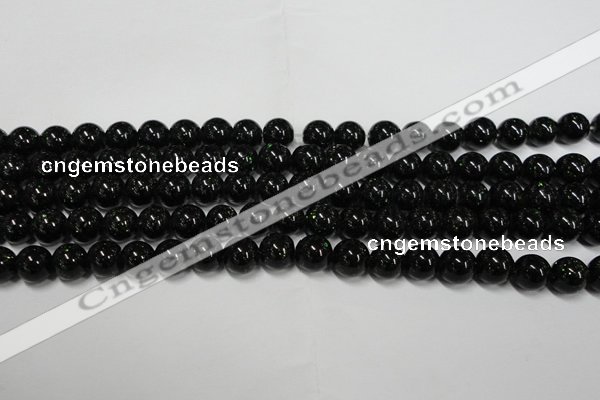 CGS401 15.5 inches 6mm round green goldstone beads wholesale