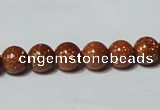 CGS51 15.5 inches 8mm round goldstone beads wholesale