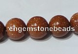 CGS53 15.5 inches 14mm round goldstone beads wholesale