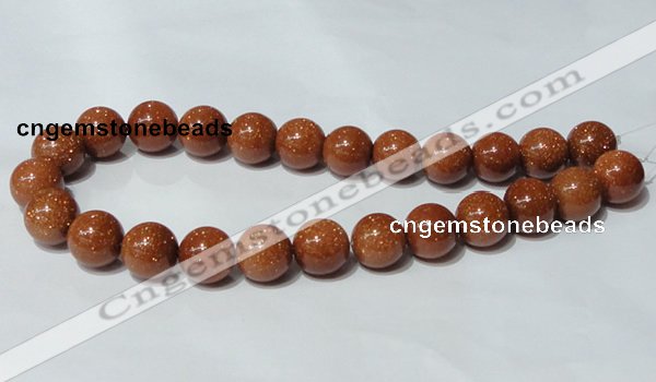 CGS54 15.5 inches 16mm round goldstone beads wholesale