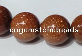 CGS55 15.5 inches 18mm round goldstone beads wholesale