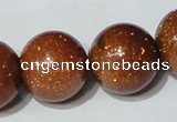 CGS56 15.5 inches 20mm round goldstone beads wholesale