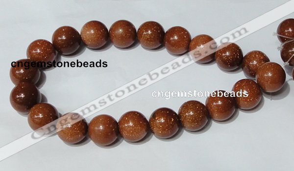 CGS56 15.5 inches 20mm round goldstone beads wholesale