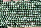 CGS600 15 inches 4mm round green spot stone beads wholesale