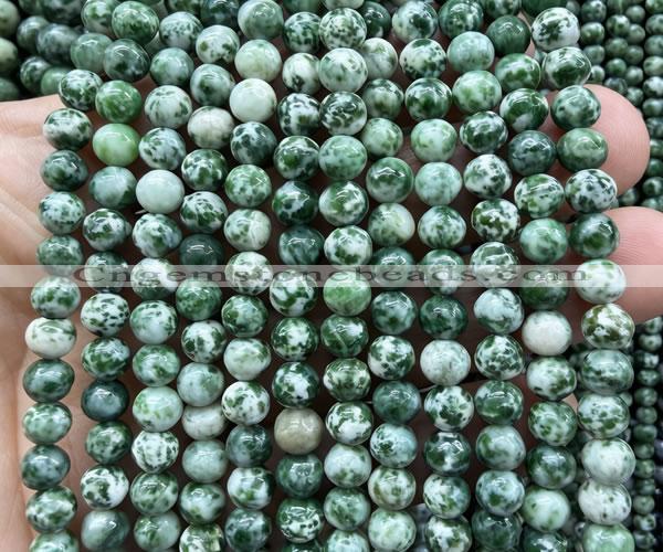 CGS601 15 inches 6mm round green spot stone beads wholesale