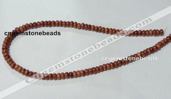 CGS62 15.5 inches 4*6mm rondelle goldstone beads wholesale