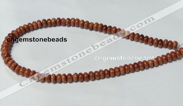 CGS63 15.5 inches 4*8mm rondelle goldstone beads wholesale