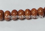 CGS64 15.5 inches 6*10mm rondelle goldstone beads wholesale