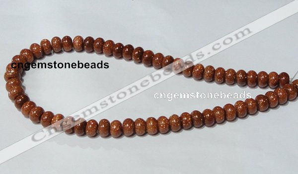 CGS64 15.5 inches 6*10mm rondelle goldstone beads wholesale