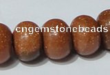 CGS66 15.5 inches 13*18mm rondelle goldstone beads wholesale