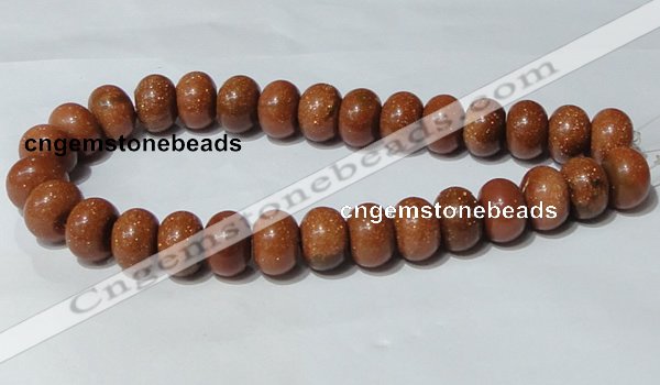 CGS66 15.5 inches 13*18mm rondelle goldstone beads wholesale