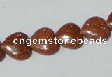 CGS82 15.5 inches 12*12mm heart goldstone beads wholesale