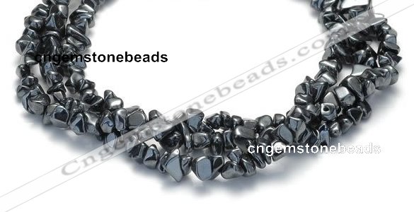 CHE09 34 inches hematite chips beads strand Wholesale